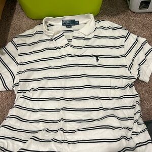 Black and White Short sleeve Polo brand Polo